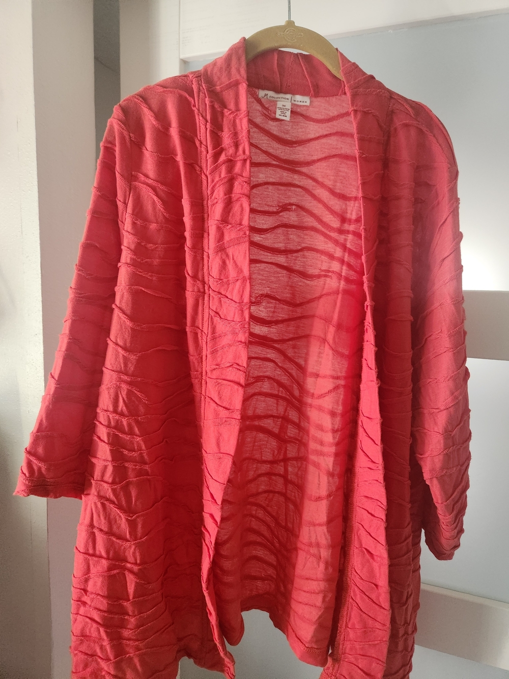 JM Collection Coral Pink  Cover-Up.